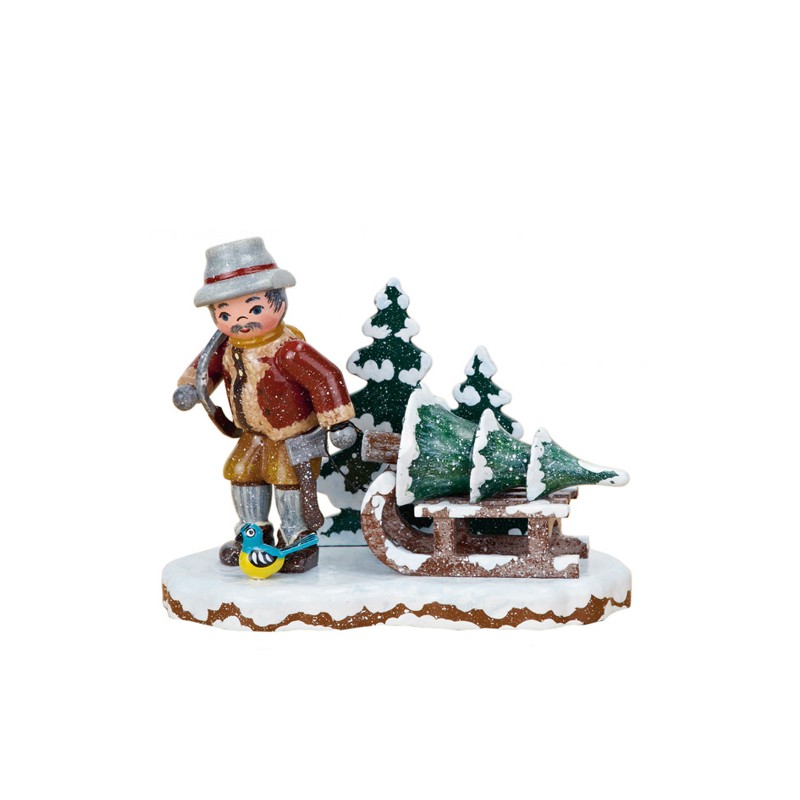 Hubrig Volkskunst GmbH Winterkinder Christbaumdieb mit Baum 110h0031