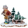 Hubrig Volkskunst GmbH Winterkinder Christbaumdieb mit Baum 110h0031