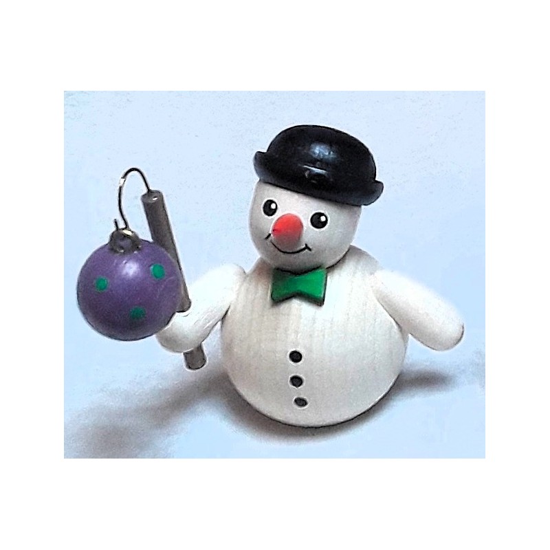 Schneemann mit Lampion und Melone Holzwaren Egermann 307