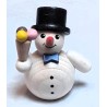 Schneemann mit Eistüte und Zylinder Holzwaren Egermann 309