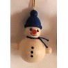 Baumbehang Schneemann mit blauer Mütze Holzwaren Egermann 346/H blau