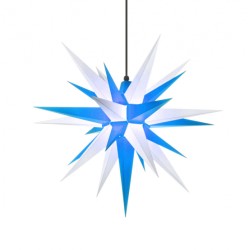 Herrnhuter Kunststoffstern Außenstern 68 cm A7 blau/weiß