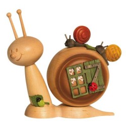 Rauchfigur Sunny Schnecke Familienschnecke Drechslerei Kuhnert 37124