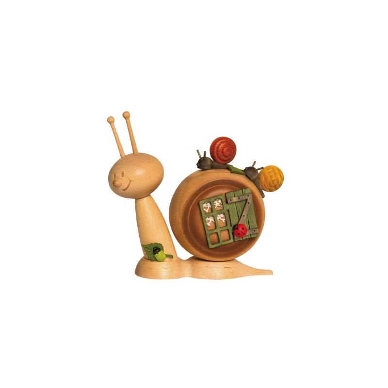 Rauchfigur Sunny Schnecke Familienschnecke Drechslerei Kuhnert 37124