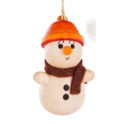 Baumbehang Schneemann mit oranger Mütze Dregeno 199/592 orange