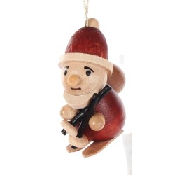 Baumbehang Weihnachtsmann auf Ski Dregeno 199/591