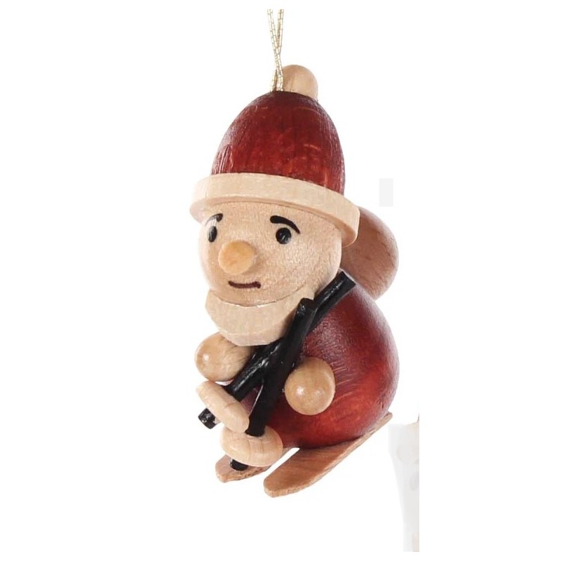 Baumbehang Weihnachtsmann auf Ski Dregeno 199/591