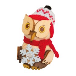 Mini Eule mit Schneekristall Kuhnert 37371