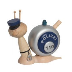 Rauchfigur Sunny Schnecke Polizeischnecke Drechslerei Kuhnert 37107