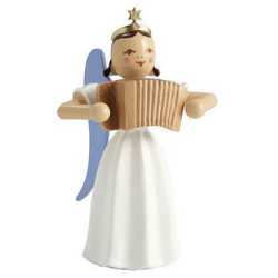 Blank Engel, Langrock farbig mit Ziehharmonika ELF 012