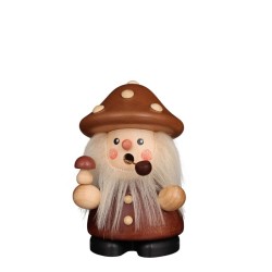 Räuchermann Mini Pilzmann natur  Christian Ulbricht 010698