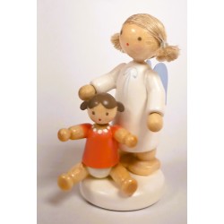 Werkstätten Flade Engel mit Puppe Flade 6121