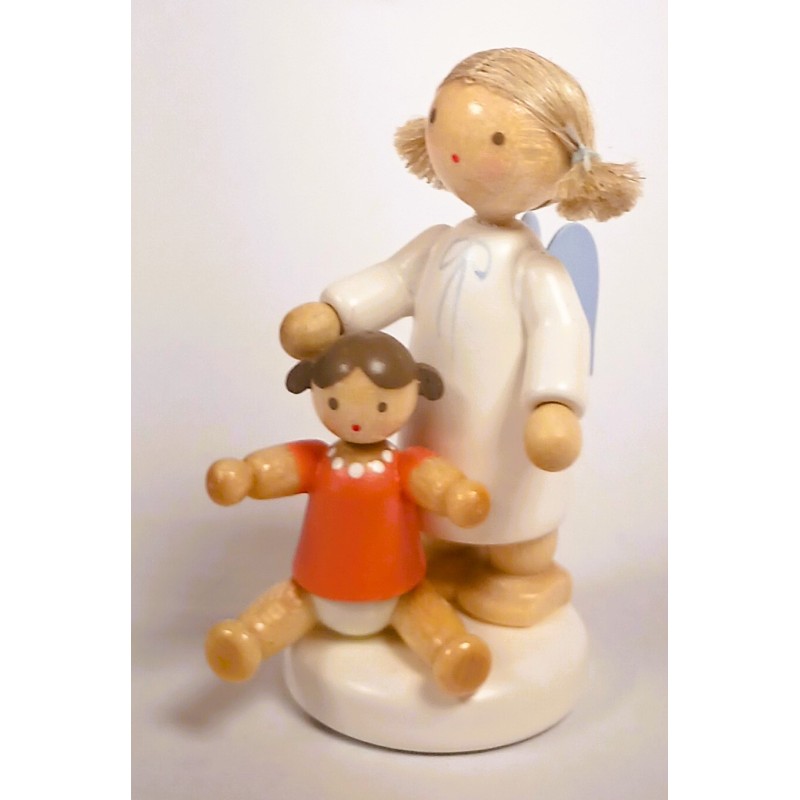 Werkstätten Flade Engel mit Puppe Flade 6121