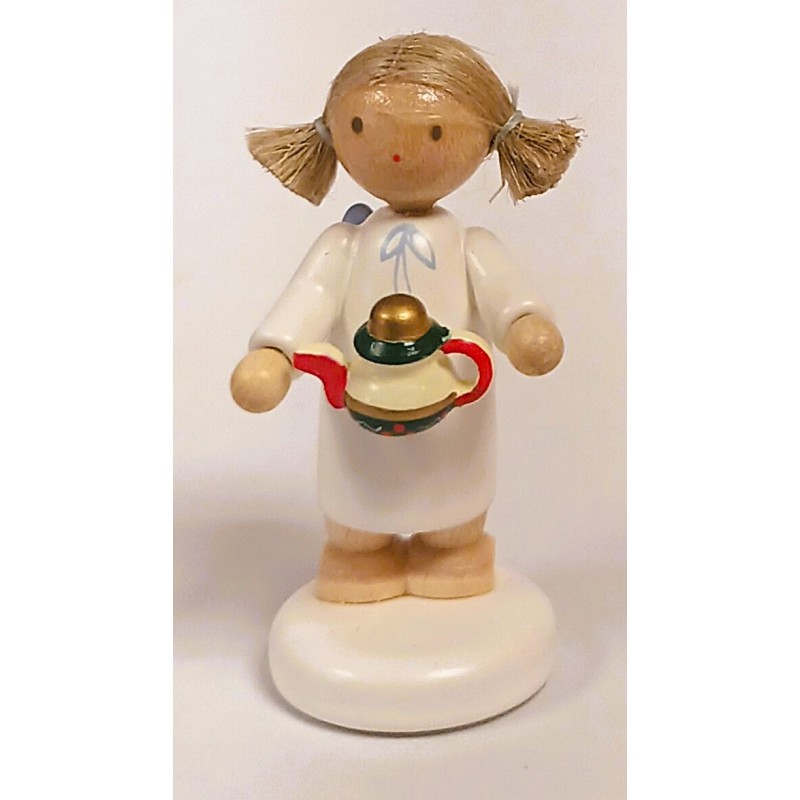 Werkstätten Flade Engel mit Teekanne Flade 6156