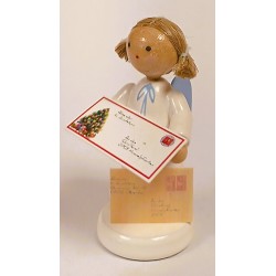 Werkstätten Flade Flachshaarengel mit Brief an das Christkind 6172