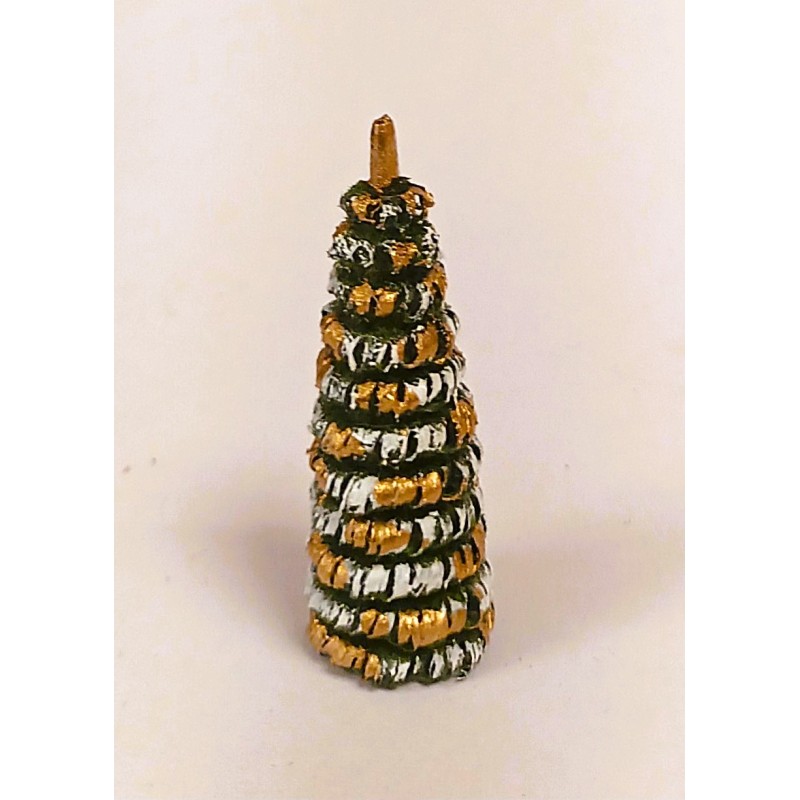 Werkstätten Flade Bäumchen grün weiß gold 4 cm Flade 3204.2