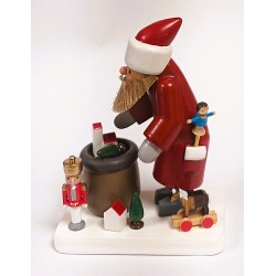 Werkstätten Flade Flachshaarengel Weihnachtsmann Sack Spielzeug Flade 6203
