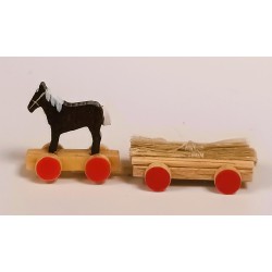 Werkstätten Flade Flachshaarkinder Pferdegespann Flade 3426