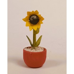 Werkstätten Flade Flachshaarkinder Sonnenblume im Topf Flade 3441