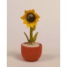 Werkstätten Flade Flachshaarkinder Sonnenblume im Topf Flade 3441