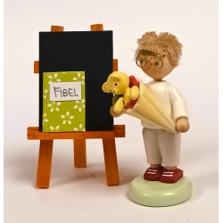 Werkstätten Flade Flachshaarkinder Junge Schultüte Tafel Flade 5160