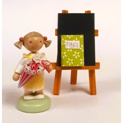 Werkstätten Flade Flachshaarkinder Mädchen Schultüte Tafel Flade 5161