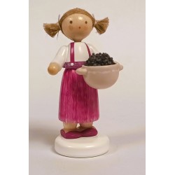 Werkstätten Flade Flachshaarkinder Mädchen mit Brombeeren Flade 5167