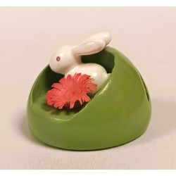 Werkstätten Flade Tischkartenhalter Häschen mit rosa Blume Flade 5206 rosa
