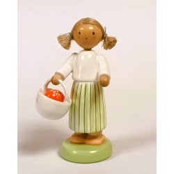 Werkstätten Flade Flachshaarkinder Mädchen Osterkörbchen Flade 5246