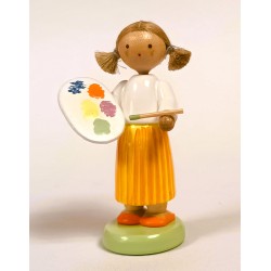Werkstätten Flade Flachshaarkinder Mädchen mit Farbpalette Flade 5249
