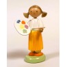 Werkstätten Flade Flachshaarkinder Mädchen mit Farbpalette Flade 5249