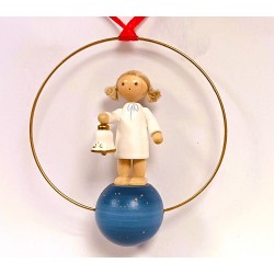 Flade Weihnachtsschmuck Engel mit Glocke 6417