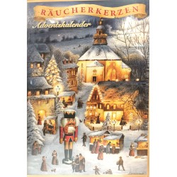 Räucherkerzen - Adventskalender Seiffen