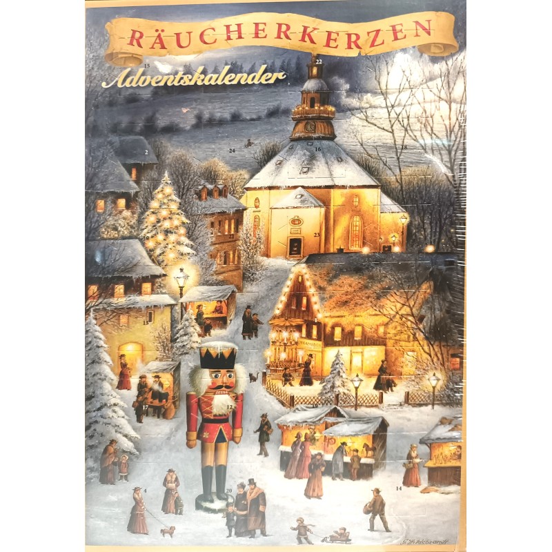 Räucherkerzen - Adventskalender Seiffen