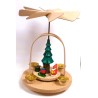 Minipyramide mit Weihnachtsmann und Baum Egermann 765