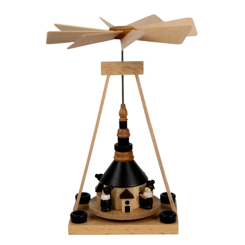 Minipyramide Wärmespiel Seiffener Kirche Spielwarenmacher Günther 074/050/N