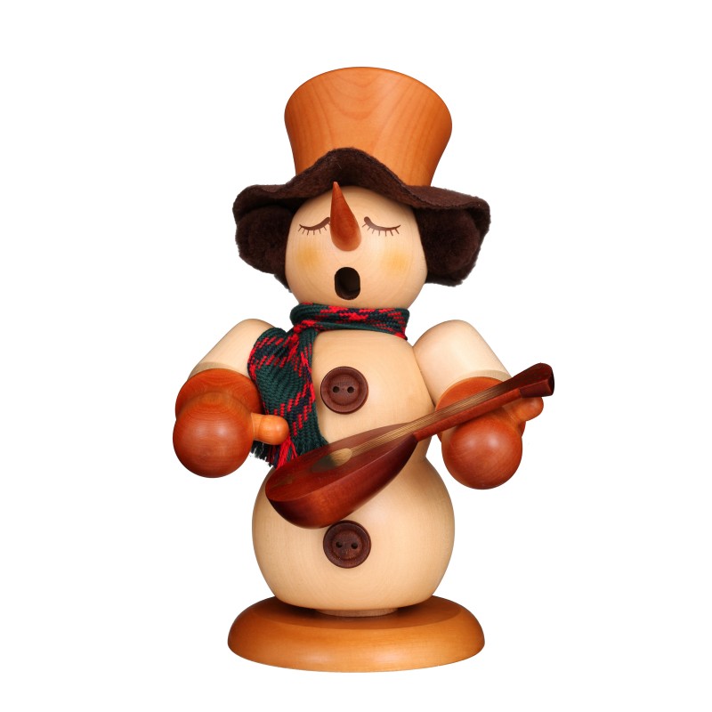 Räuchermann Schneemann mit Laute Neu Christian Ulbricht 010083 Räuchermann Schneemann mit Laute Neu Christian Ulbricht 010083