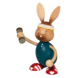 Stupsi Hase beim Sport Neu 2026 Drechslerei Kuhnert 52264