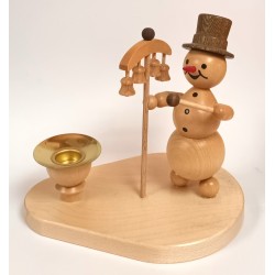 Leuchter Schneemann mit Glockenspiel Drechslerei Volkmar Wagner 11/10