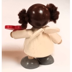 Engel mit Herz "Alles Gute" weiß Holzwaren Egermann 452 weiß