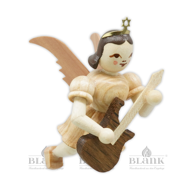 Blank Engel, Schwebeengel Kurzrock, natur mit E-Gitarre SE 043