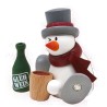 Hobler Figuren Schneemann Otto mit Glühwein neu 8215