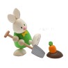 Hobler Figuren Kaninchen Hase Max mit Spaten un Möhre neu 2026 3022