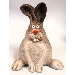 Keramik Hase Holzwurm