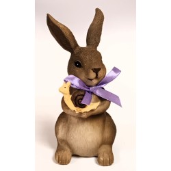 Hase mit Schnecke Holzwurm