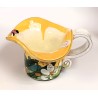 Keramik Übertopf gelb mit Marienkäfer Seyko