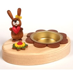 Teelichthalter Hase mit Herz HoDreWa Legler 11/31