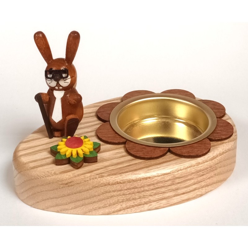 Teelichthalter Hase Wanderer HoDreWa Legler 11/30