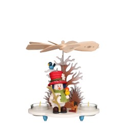 Tischpyramide Mikrowichtel Schneemann Ulbricht 35217