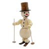 Schneemann Skifahrer mittel Drechslerei Volkmar Wagner 801